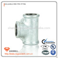 four way tee pipe fitting